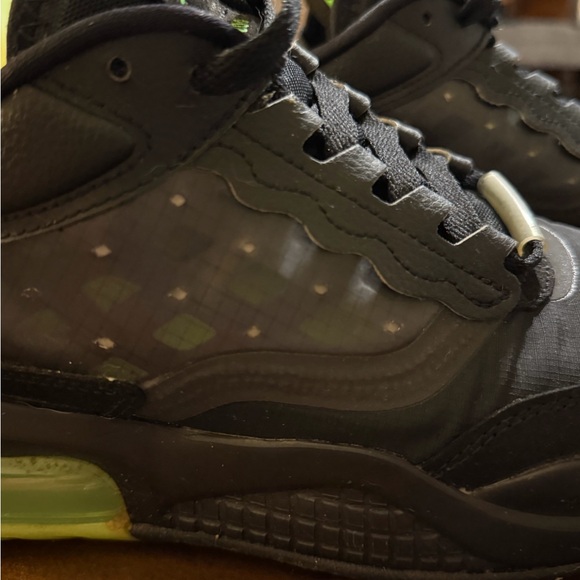 Jordan Air Max 200 Black & Electric Green Size 9.5M - Picture 6 of 12